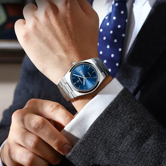 Montre Homme Poedagar + portefeuille cadeau